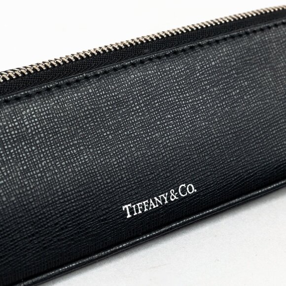 Tiffany & Co. Black Saffiano Leather Pencil Case - Picture 6 of 9